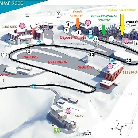 Aime 2000 - 3/4 Pers - Aime 2000 - Plagne Aime 2000 - C03a2 Mae-0944 Apartmán *